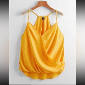 Womens wrap from cami yellow. Size small